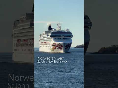 Thumbnail for Gorgeous Norwegian Gem joining us in Saint John, New Brunswick #norwegiancruiseline #ncl #cruiseship