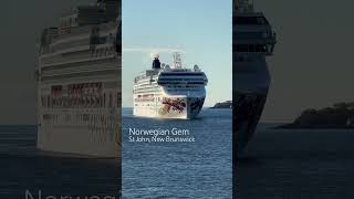Gorgeous Norwegian Gem joining us in Saint John, New Brunswick #norwegiancruiseline #ncl #cruiseship