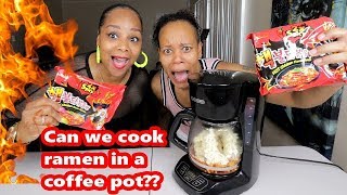 HOW TO MAKE 2X SPICY RAMEN NOODLES WITHOUT A STOVE OR MICROWAVE!!!