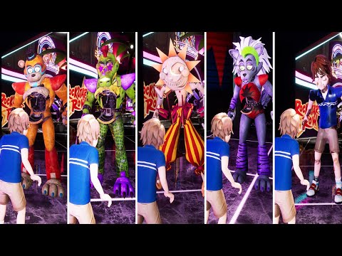 FNAF Security Breach - Gregory Hides Inside Everyone