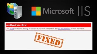 Windows Server IIS (phpMyAdmin - Error)