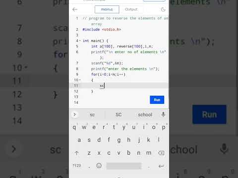 How To Reverse Array In C Programming Shorts Coding Tutorials