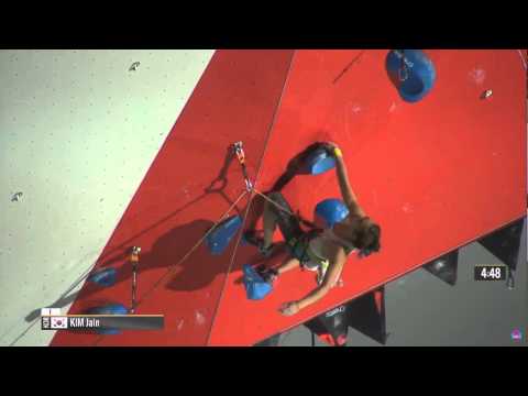 IFSC Climbing World Cup Chamonix 2015 - Lead - Finals - KIM Jain