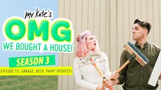 Major Updates: Garage Gym, Deck Remodeling, New Paint! | OMG We Bought A House! | Mr. Kate
