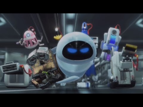 Wall-E but it's only the reject robots