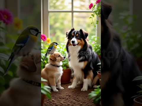 ब्रूनो और गौरैया" #dog and #gauraiya  #ai #story #subscribe