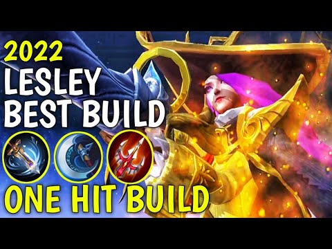 LESLEY BEST BUILD 2022 | TOP 1 GLOBAL LESLEY BUILD GUIDE | LESLEY LEGEND SKIN GAMPLAY