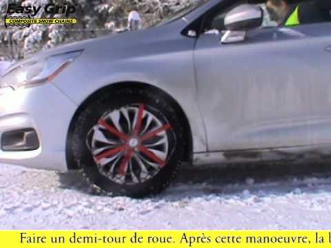 comment monter chaines neige
