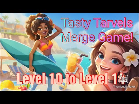 Tasty Travels | Merge game | Level 10 to Level 14 - YouTube