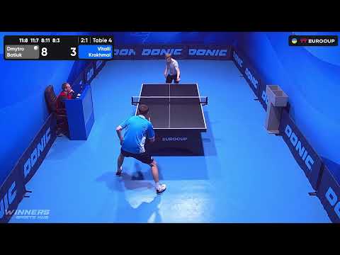 13:40 Dmytro Batiuk - Vitalii Krokhmal 19.10.2023 TT Euro.Cup Ukraine  Master. TABLE 4