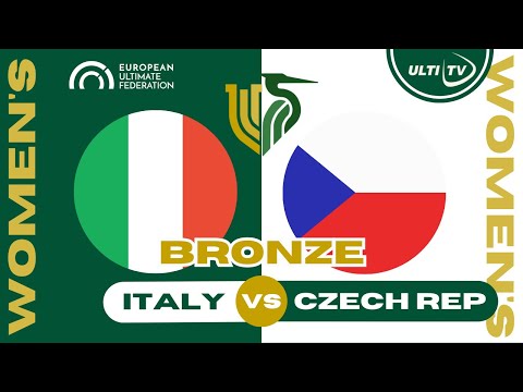 Czech Republic vs Italy — 🥉 WOMEN'S Bronze Medal — European Ultimate Championships #EUC2023
