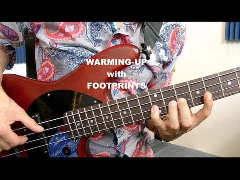 Tec0304 - Warming-Up Übung (Footprints) - German Bass Lesson Tutorial
