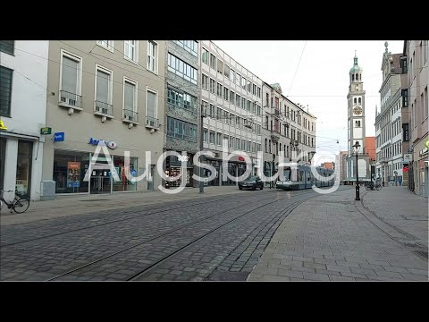 Augsburg by car. Beautiful scenery. Nice view. Relaxing music.  [4K]