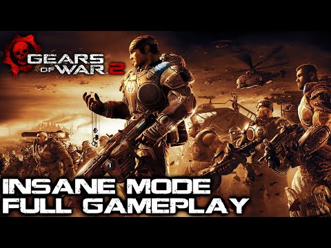 Gears of War 2 Full Gameplay - Insane Difficulty Walkthrough With All Collectible Locations.