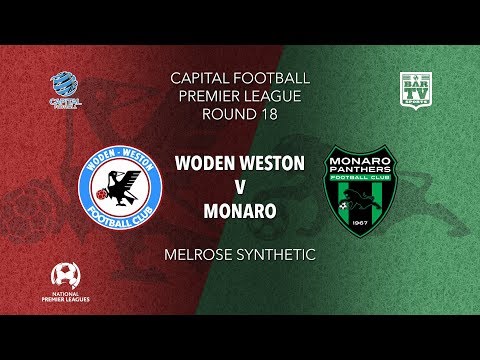 2019 NPL Capital u20s & 1st Grade Round 18 - Woden Weston FC v Monaro Panthers FC