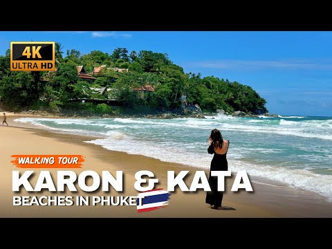 KARON & KATA BEACH, Phuket 🇹🇭 Amazing Beaches in Thailand | 4K Walking Tour