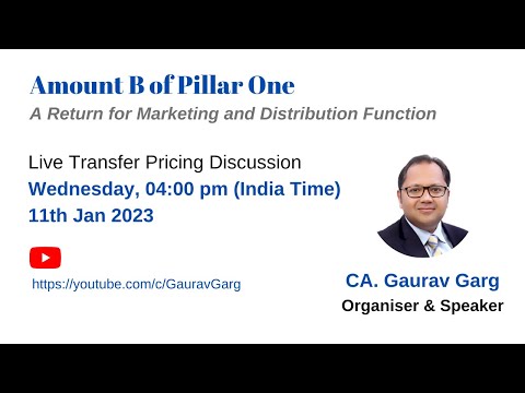 Amount B of Pillar One: A Return for Marketing and Distribution Function