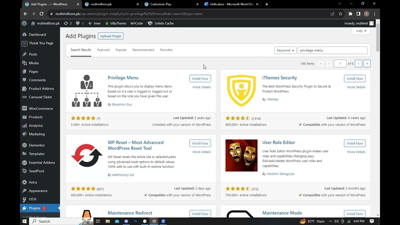 Show Or Hide WordPress Menu Items on Login and Logout | Restrict Logged In and Logged Out Users Menu