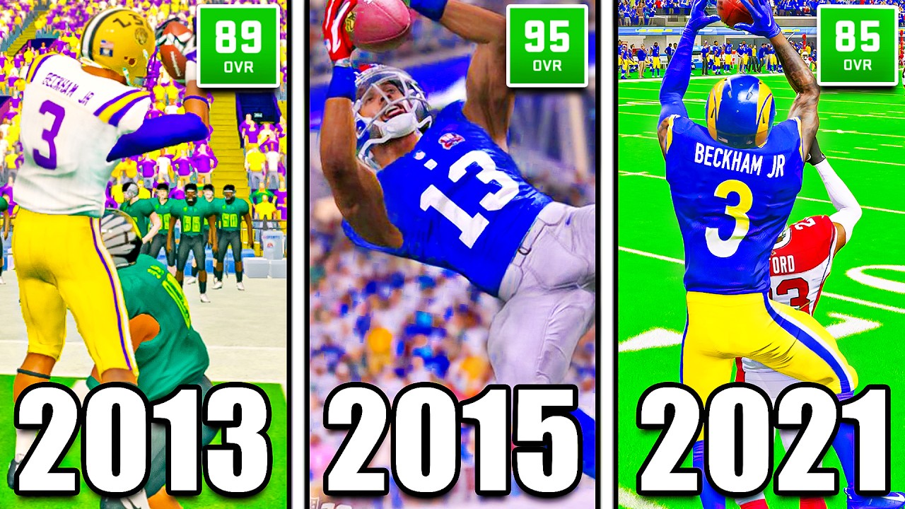 Making A CRAZY Catch with Odell Beckham in EVERY Football Game!