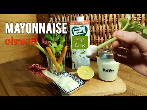 Cholesterinfreie Mayonnaise selber machen vegane Mayo ohne Ei