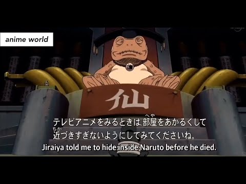 Naruto meets the great toad Gamamaru . the prophecy of the great lord elder. #Naruto