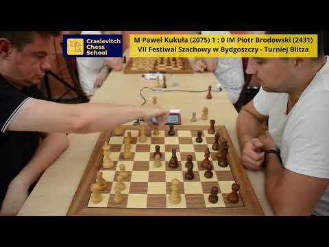 M Paweł Kukuła 2075 1 : 0 IM Piotr Brodowski 2431 I VII Festiwal Szachowy w Bydgoszczy / Blitz