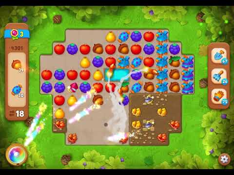 GardenScapes Level 4301 no boosters (25 moves)