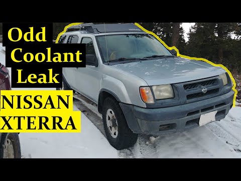 COOLANT LEAK FROM BACK OF ENGINE - NISSAN XTERRA / FRONTIER (VG33E) - WELL SHOWN.