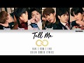 INFINITE 인피니트 Tell Me Color Coded Han Rom Eng Lyrics