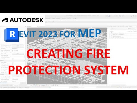 REVIT 2023 FOR MEP - CREATING FIRE PROTECTION SYSTEM
