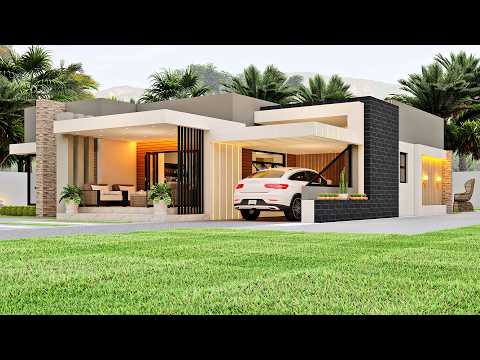 Sleek & Stylish: Modern Hidden Roof Masterpiece (Full Tour!) 17mx17m