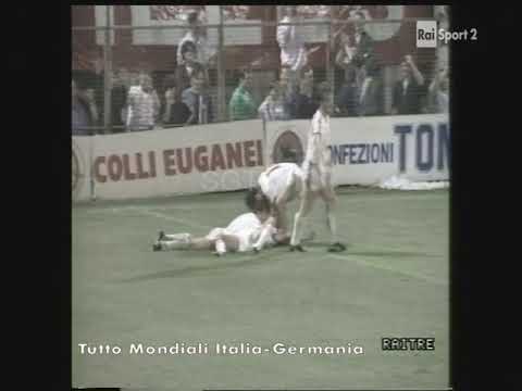 PADOVA-MILAN 1-1 GOL DI BORGONOVO E MINGATTI GARA AMICHEVOLE STADIO APPIANI 1989