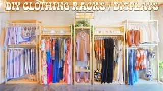 DIY MODULAR CLOTHING RACKS / DISPLAYS on a BUDGET | Modern Builds