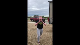 Storm - standing up to the wind in Minot, ND