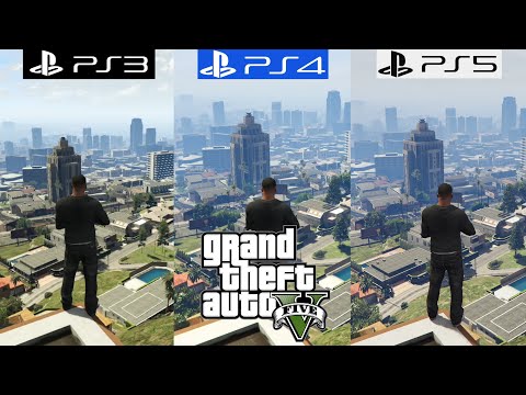 GTA 5 PS3 vs PS4 vs PS5 - Graphics Comparison - Framerate - 4K - Loading Times