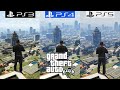 GTA 5 PS3 Vs PS4 Vs PS5 Graphics Comparison Framerate 4K Loading Times