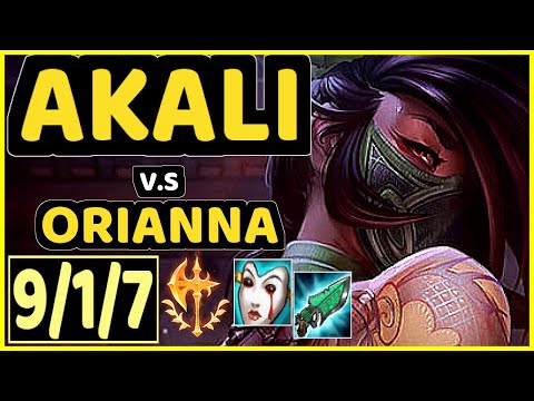 BACA (AKALI) vs ORIANNA - 9/1/7 KDA MID CHALLENGER GAMEPLAY - EUW
