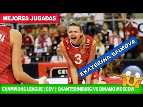 Champions League CEV 2020 ★ Ekaterina Efimova🔝 Dinamo Moscow vs Ekateringburg | Voleibol Femenil