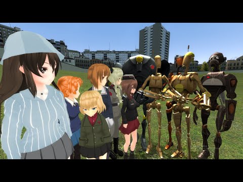 GuP TEAMs VS Separatists droids (GMOD Npc battle)