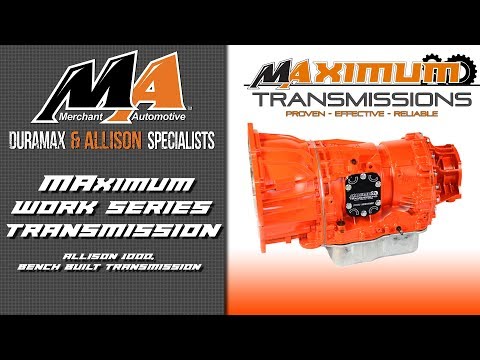 Product Spotlight: MAximum Work Series Transmission, Allison 1000