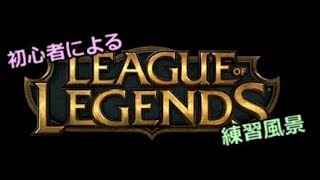 初心者によるLeague of Legendsの練習風景