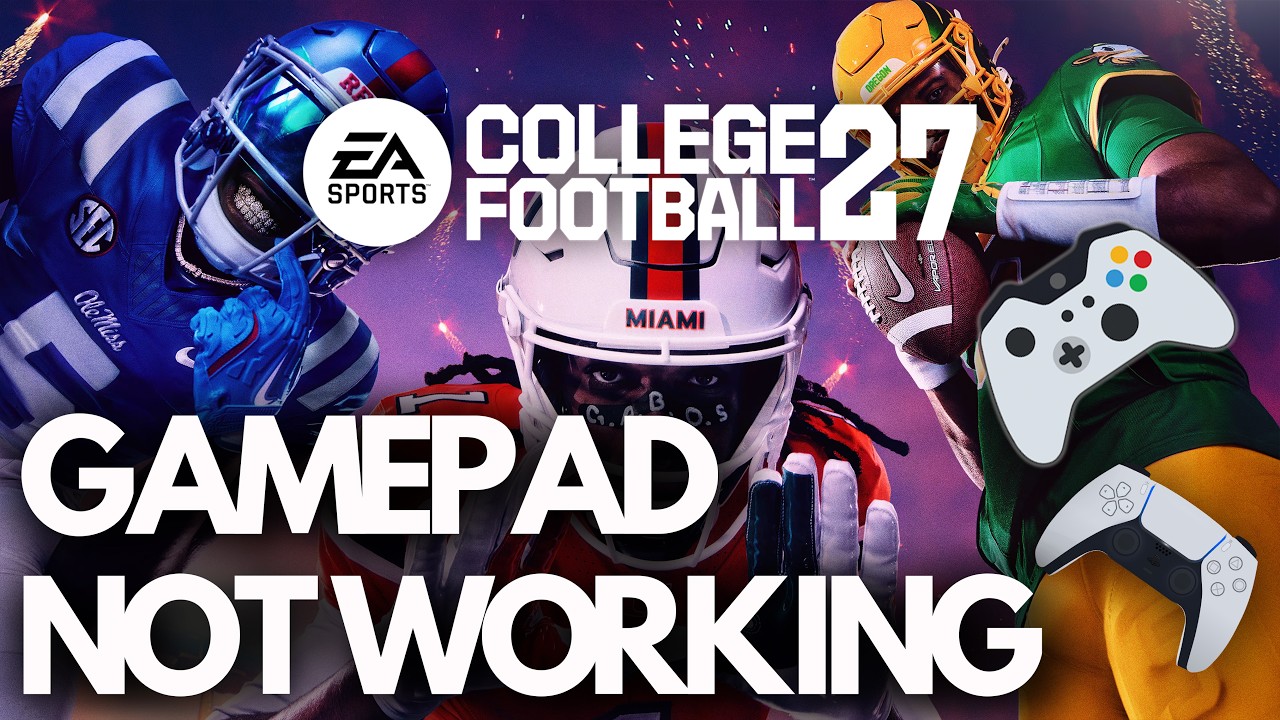 EA Sports College Football 27: Gamepad / Controller Not Working / Not Detected on Steam PC🎮
