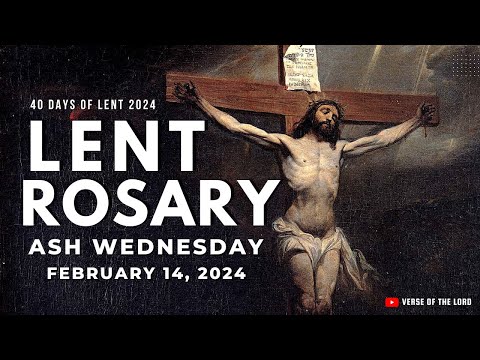 ASH WEDNESDAY ROSARY 💜 Lenten 2024 💜 February 14 💜 Prayers for Lent
