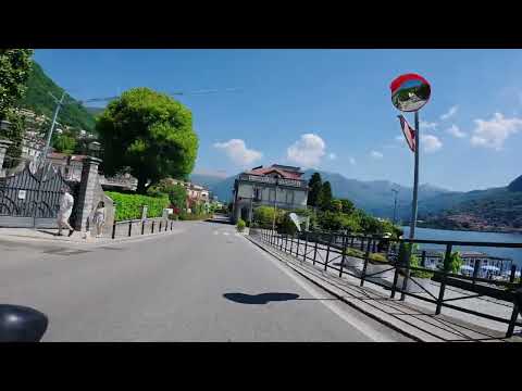 POV Bike Ride: Como to Menaggio – Stunning Views & Unexpected Traffic Jam! 🇮🇹🚴 [Part II]