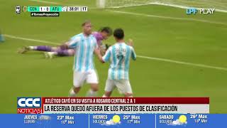 ATLÉTICO CAYÓ EN SU VISITA A ROSARIO CENTRAL 2 A 1