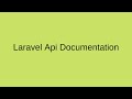 Laravel Api Documentation