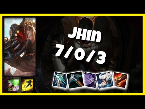 Jhin vs Lucian KOREAN Challenger BOT (7/0/3) - v10.24