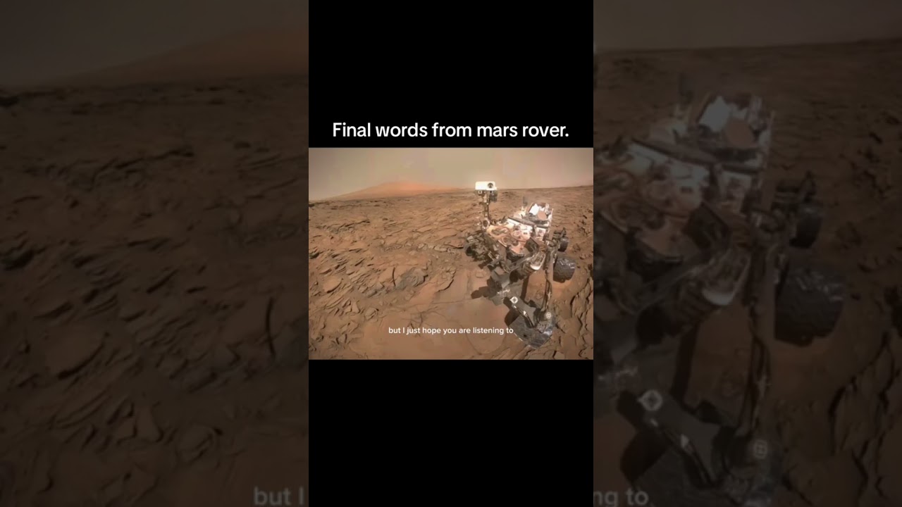 final words from Mars rover #shorts #fyp