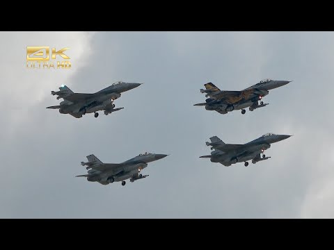 F-16 Fighting Falcon the Belgian Thunder Tigers flying Display at Panicle AirShow 20022