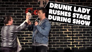 Drunk Lady Rushes the Stage | Adam Ray Comedy